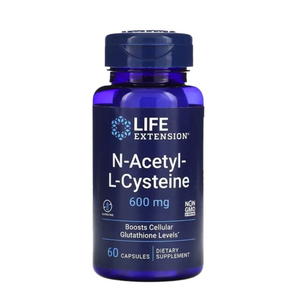 Life Extension N-Acetyl-L-Cysteine, 600 mg – 60 Capsules