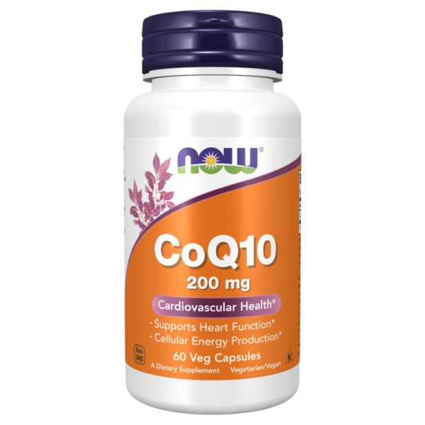 NOW Foods, CoQ10, 200 mg, 60 Veg Capsules