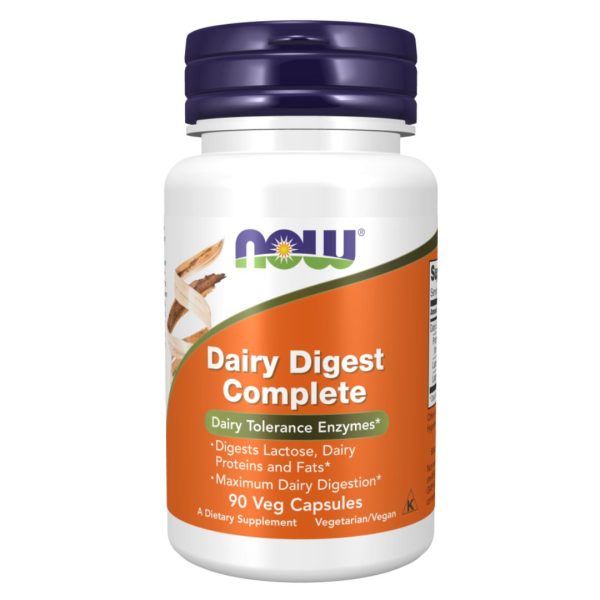 NOW Foods, Dairy Digest Complete, 90 Veg Capsules