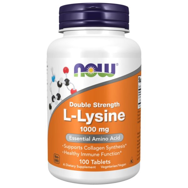 NOW Foods, Double Strength L-Lysine, 1,000 mg, 100 Tablets