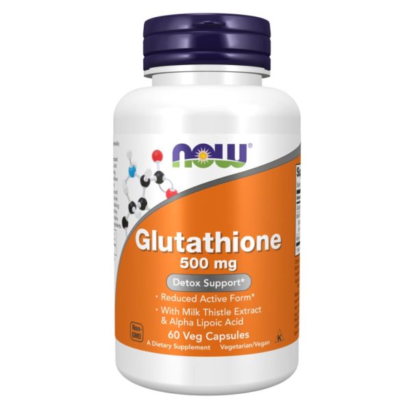 NOW Foods, Glutathione, 500 mg, 60 Veg Capsules