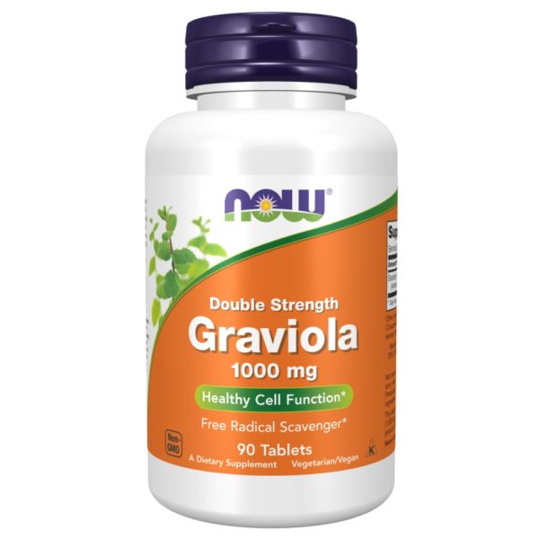 NOW Foods, Graviola, Double Strength, 1,000 mg, 90 Tablets