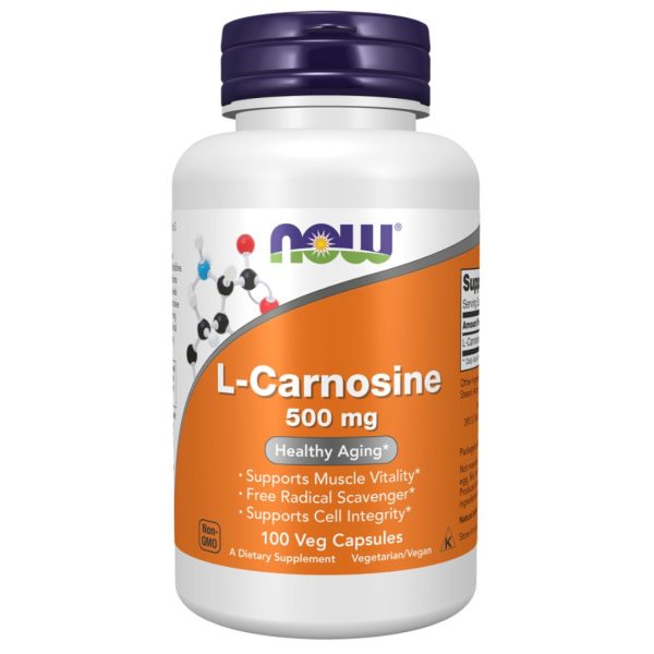 NOW Foods, L-Carnosine, 500 mg, 100 Veg Capsules