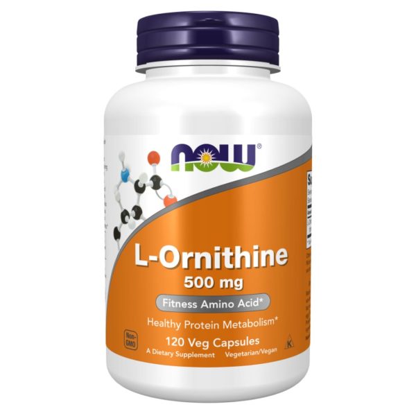 NOW Foods, L-Ornithine, 500 mg, 120 Veg Capsules