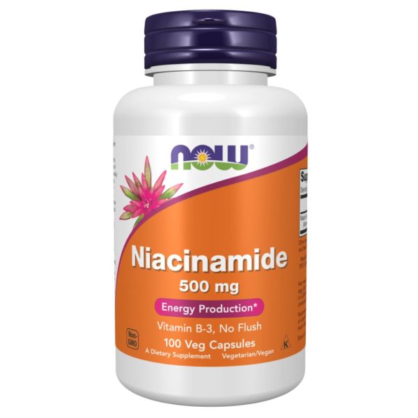 NOW Foods, Niacinamide, 500 mg, 100 Veg Capsules