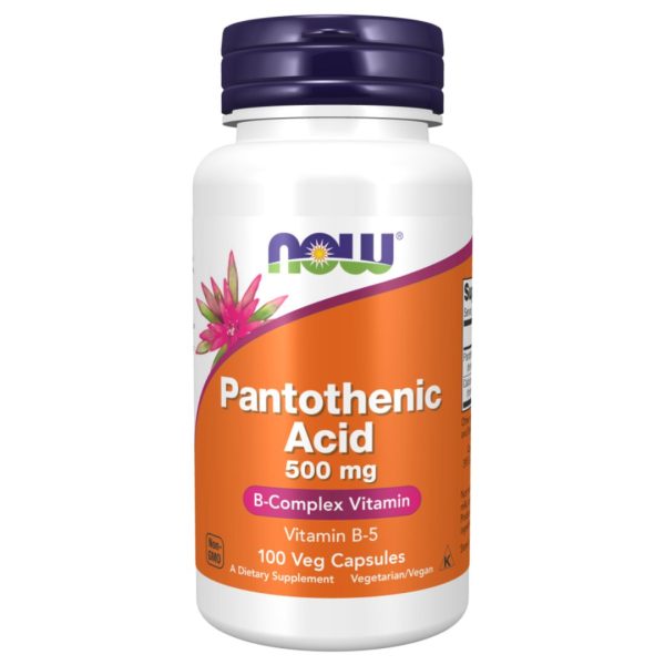 NOW Foods, Pantothenic Acid, 500 mg, 100 Veg Capsules