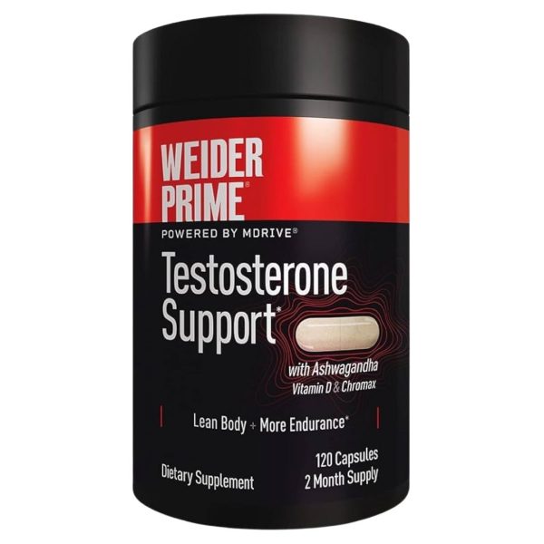 Weider Prime Testosterone Supplement – 120 Capsules