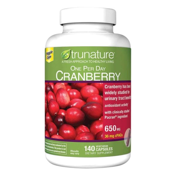 Trunature Cranberry 650 mg 140 Vegetarian Capsules