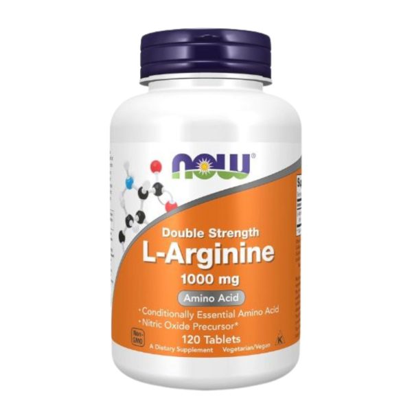 NOW Foods, L-Arginine, Double Strength, 1,000 mg, 120 Tablets