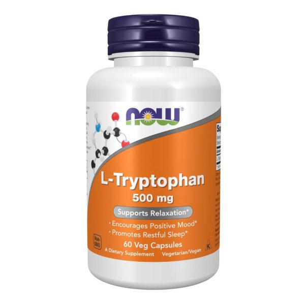 NOW Foods, L-Tryptophan, 500 mg, 60 Veg Capsules