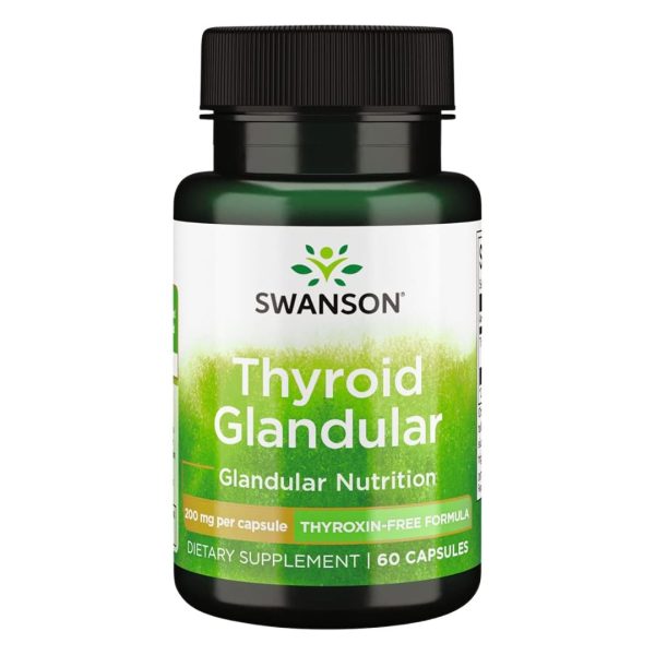 Swanson, Thyroid Glandular, 200 mg, 60 Capsules