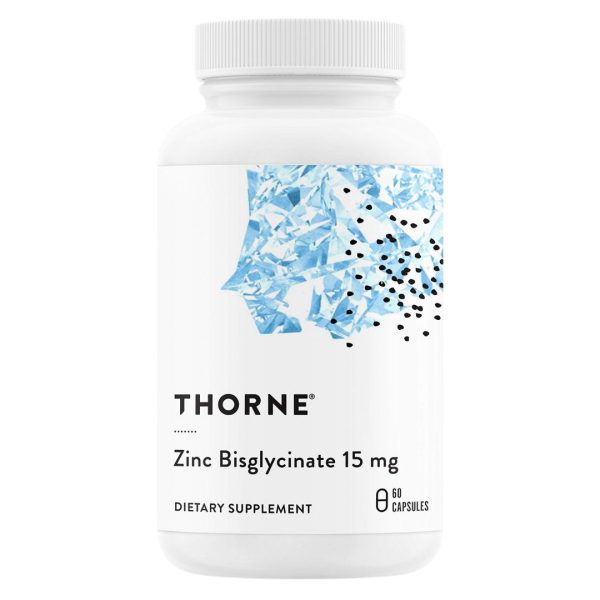 Thorne, Zinc Bisglycinate, 15 mg, 60 Capsules