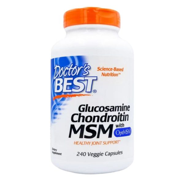 Doctor’s Best, Glucosamine Chondroitin MSM with OptiMSM, 240 Capsules