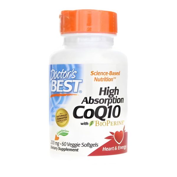 Doctor’s Best, High Absorption CoQ10 with BioPerine, 200 mg, 60 Veggie Caps