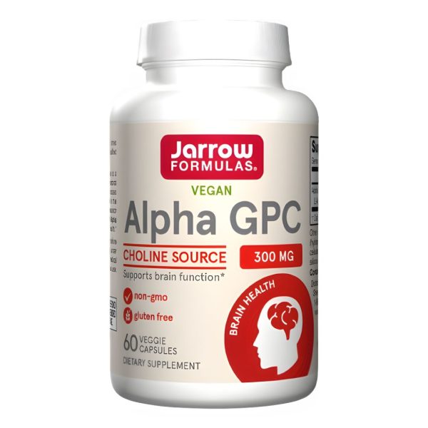 Jarrow Formulas, Alpha GPC, 300 mg, 60 Veggie Capsules