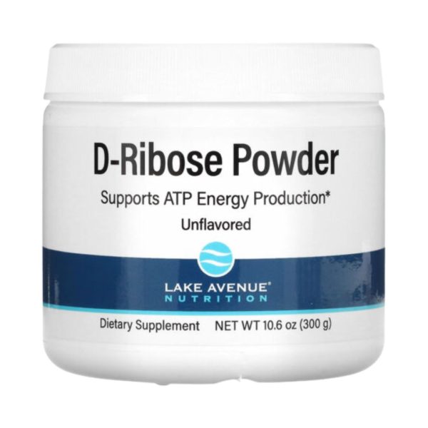 Lake Avenue Nutrition, D-Ribose Powder, Unflavored, 10.6 oz (300 g)