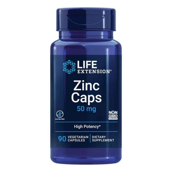 Life Extension, Zinc Caps, High Potency, 50 mg, 90 Vegetarian Capsules