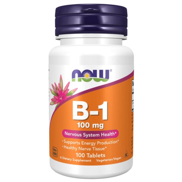 NOW Foods, B-1, 100 mg, 100 Tablets