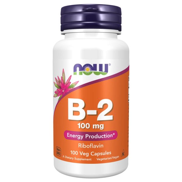 NOW Foods, B-2, 100 mg, 100 Veg Capsules