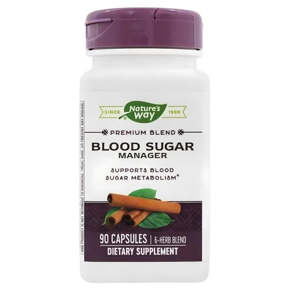 Nature’s Way, Blood Sugar Manager, Premium Blend, 90 Capsules