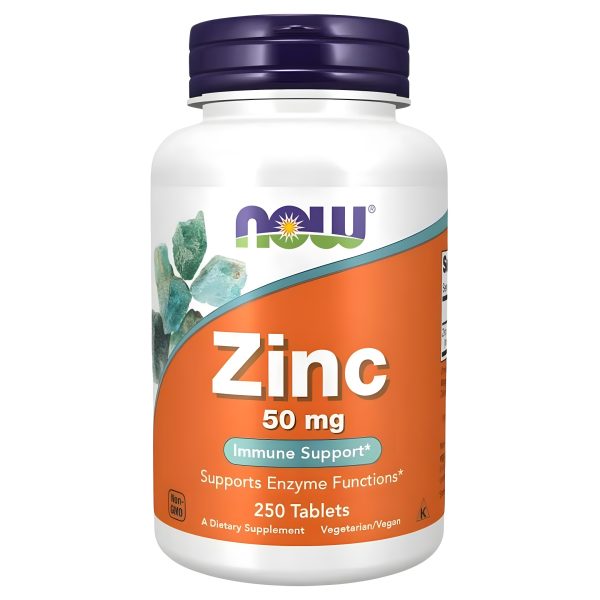 NOW Foods, Zinc, 50 mg, 250 Tablets