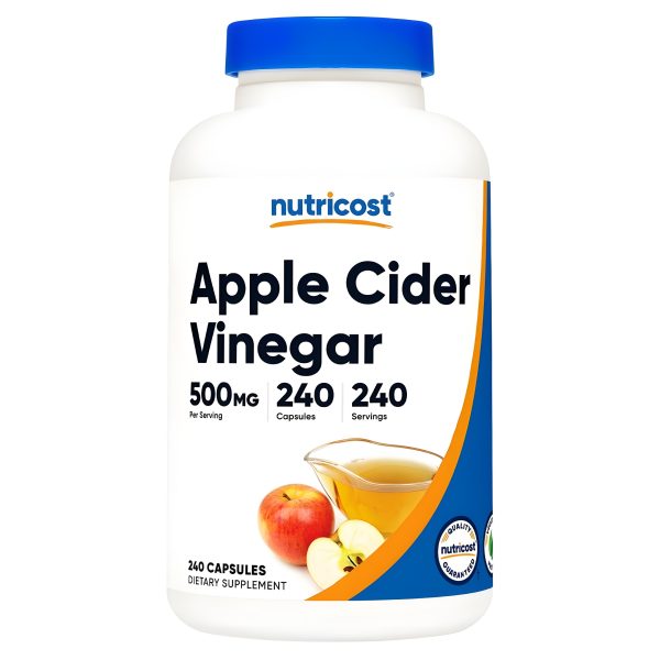 Nutricost, Apple Cider Vinegar, 500 mg, 240 Capsules