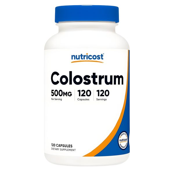 Nutricost, Colostrum, 500 mg, 120 Capsules