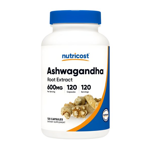 Nutricost, Ashwagandha Root Extract, 600 mg, 120 Capsules