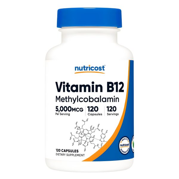 Nutricost, Vitamin B12, 5,000 mcg, 120 Capsules