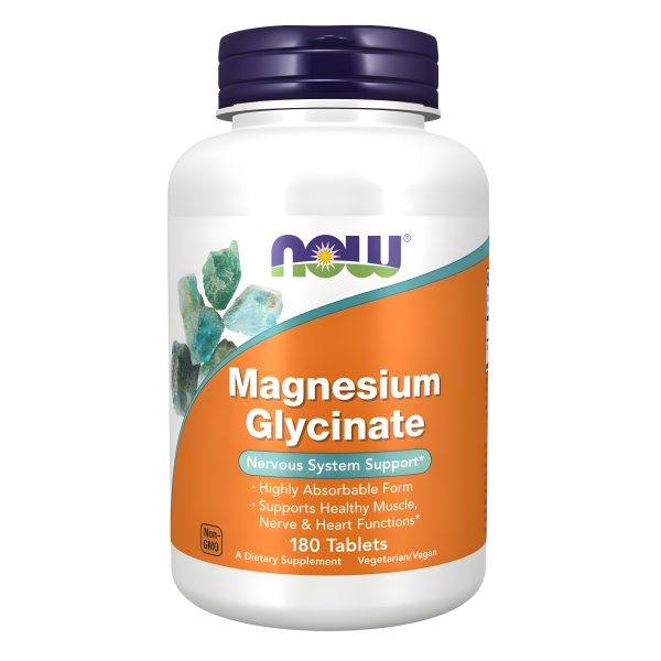 NOW Foods, Magnesium Glycinate, 180 Tablets