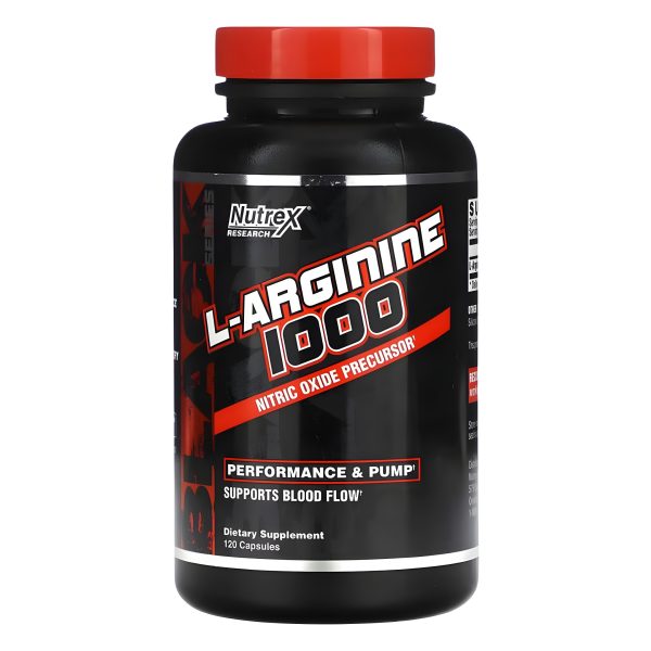 Nutrex Research, Black Series, L-Arginine 1000, 120 Capsules