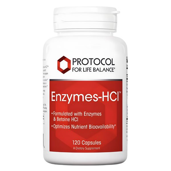 Protocol for Life Balance, Enzymes-HCl, 120 Capsules