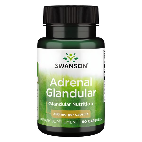 Swanson, Adrenal Glandular, 350 mg, 60 Capsules