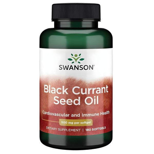 Swanson, Black Currant Seed Oil, 500 mg, 180 Softgels