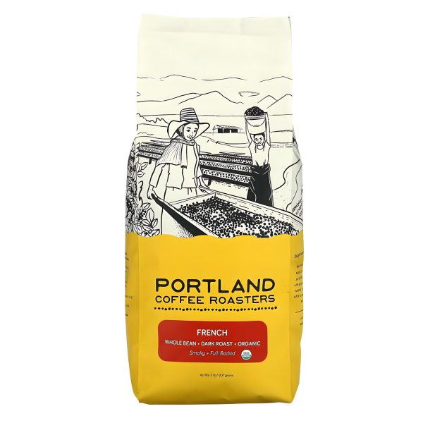 Portland Coffee Roasters, Organic Coffee, Whole Bean, Dark Roast, French, 2 lb (907 g)