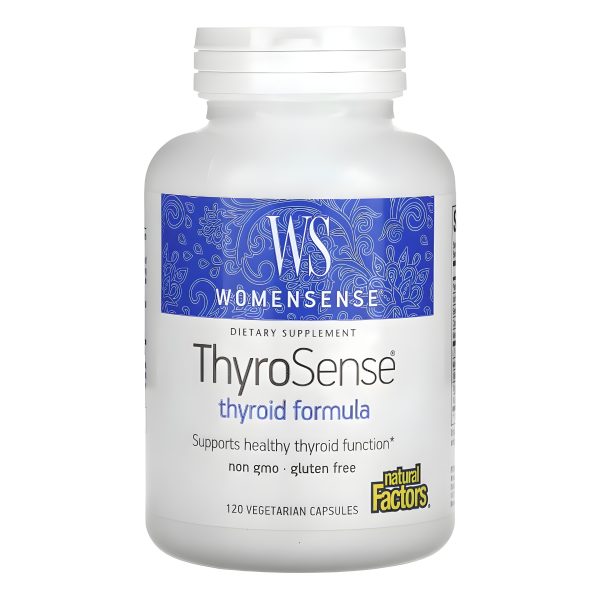 Natural Factors, WomenSense, ThyroSense, Thyroid Formula, 120 Vegetarian Capsules