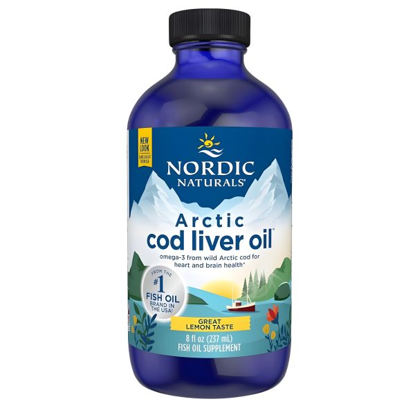 Nordic Naturals, Arctic Cod Liver Oil, Lemon, 8 fl oz (237 ml)