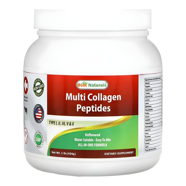 Best Naturals, Multi Collagen Peptides, Unflavored, 1 lb (454 g)