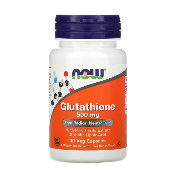 NOW Foods Glutathione 500 mg – 30 Veg Capsules