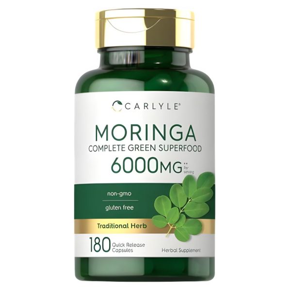 Carlyle Moringa Complete Green Superfood (6,000 mg) – 180 capsules