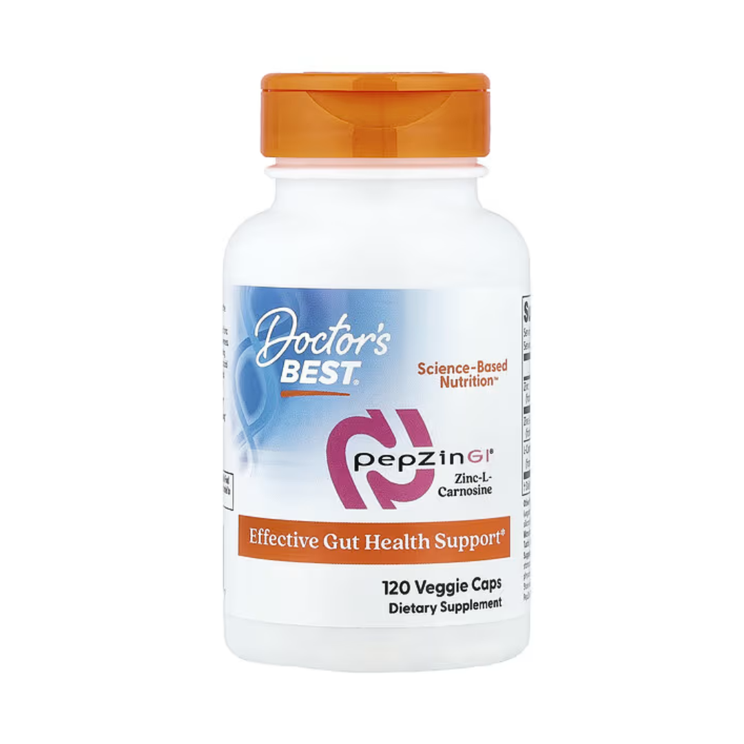 Doctor’s Best, PepZin GI®, Zinc-L-Carnosine, 120 Veggie Caps