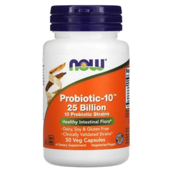 NOW Foods, Probiotic-10, 25 Billion, 50 Veg Capsules