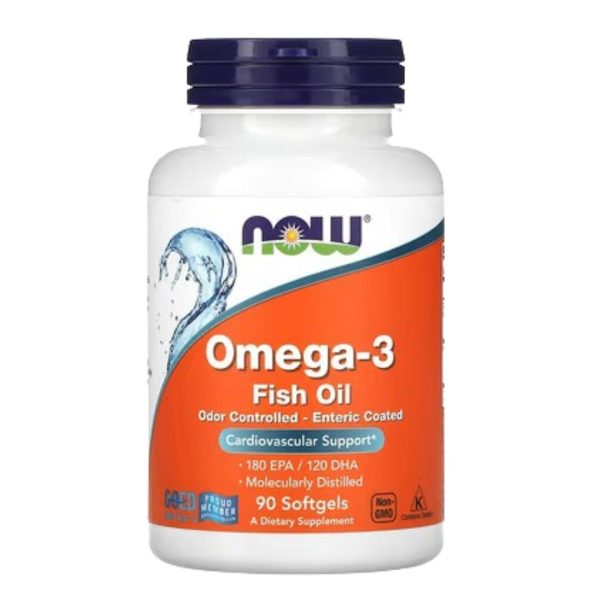 NOW Foods, Omega-3 Fish Oil 90 Softgels