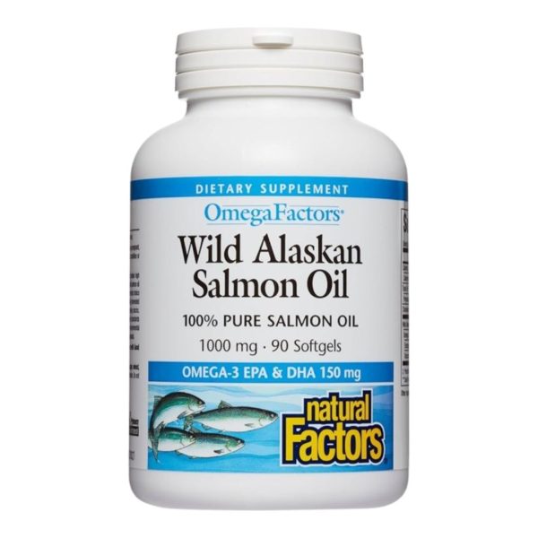 Natural Factors Wild Alaskan Salmon Oil provides omega-3 90ct