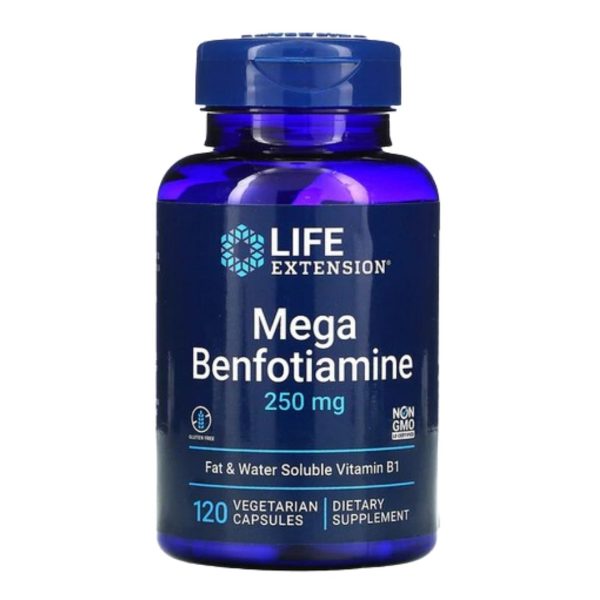 Life Extension, Mega Benfotiamine, 250 mg, 120 Vegetarian Capsules