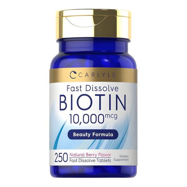 Carlyle Biotin (10,000 mcg) Fast Dissolve – 250 tablets