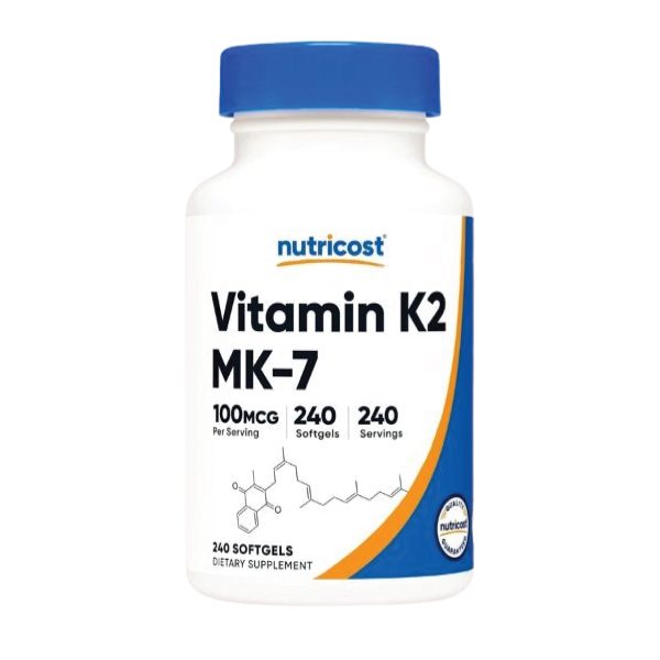 Nutricost, Vitamin K2, 100 mcg, 240 Softgels